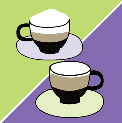 latte vs. cappacino